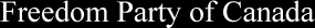Freedom Party of Canada